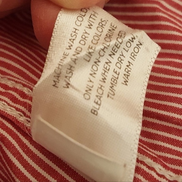 Vintage Old Navy Pin Striped Button Down Blouse Large - Picture 7 of 9